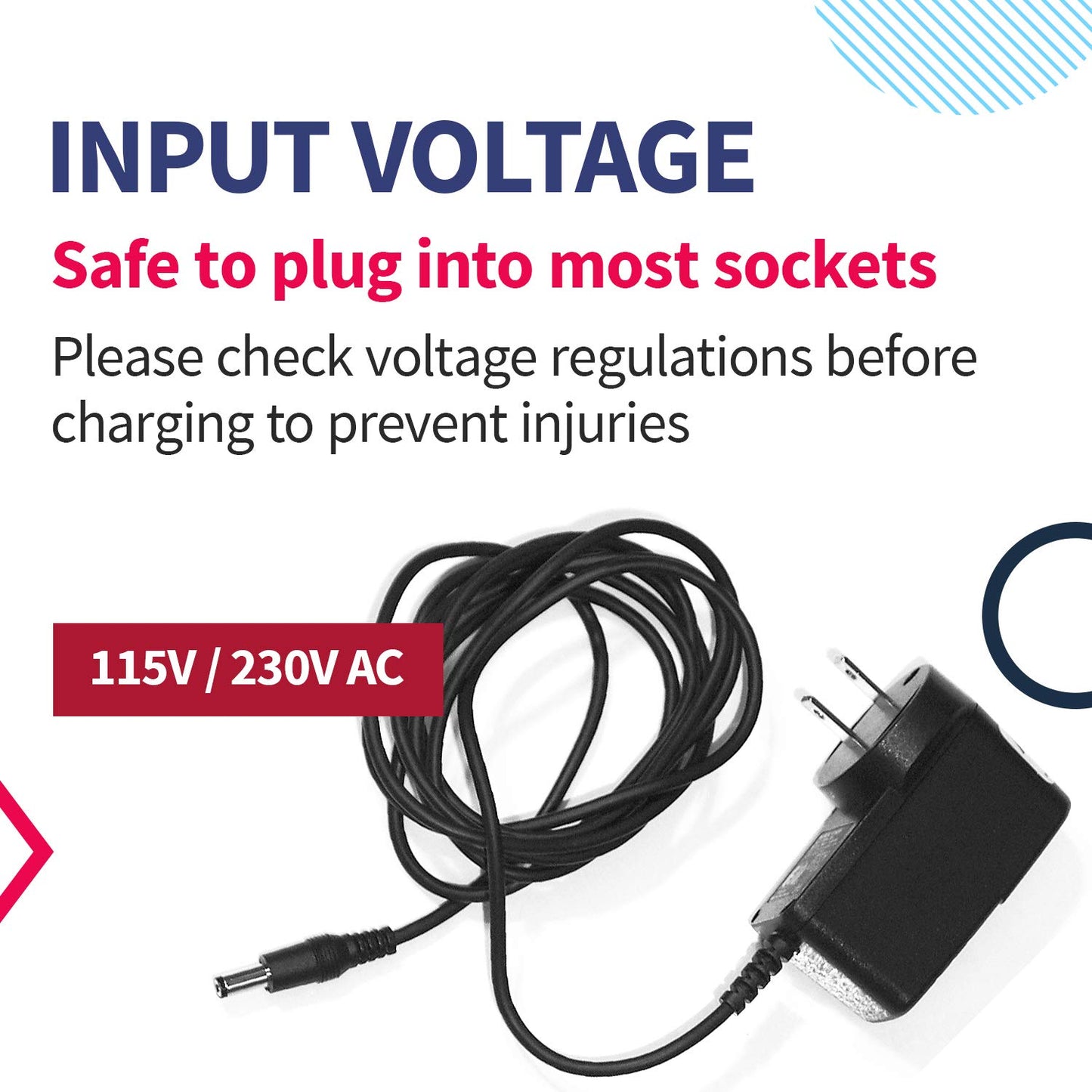 Battery Charger for Motor Genie, AT31 - 115V / 230V | #40014